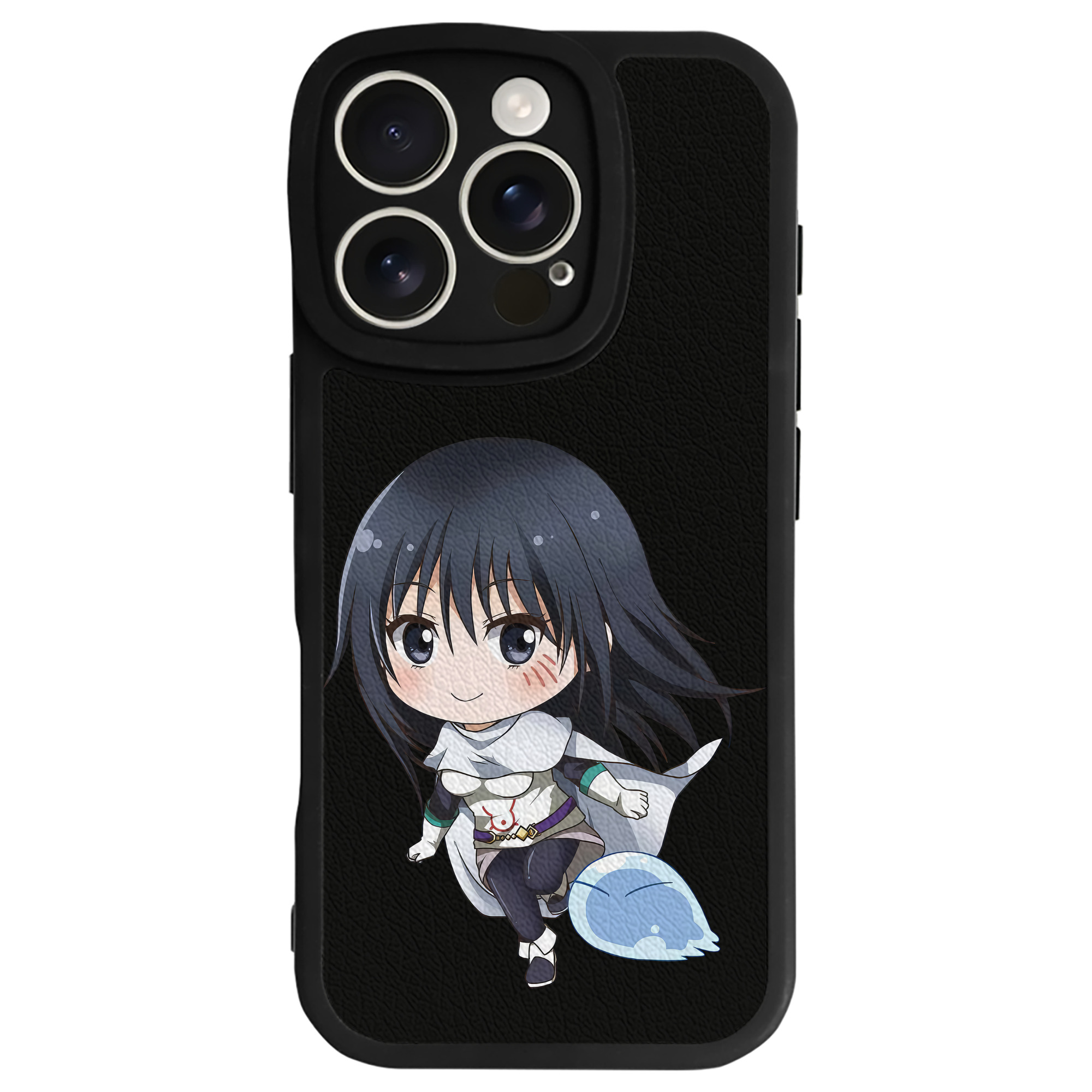 （画像用） 転スラ Regarding Reincarnated to Slime 【iPhone 16シリーズ対応】シリコンスマホケース（レザー調） 材質：シリコン